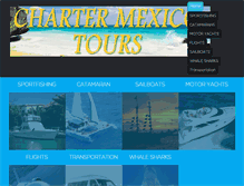 Tablet Screenshot of chartermexico.com